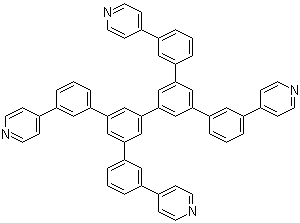 CAS 登录号：1009033-96-8, 3,3'-[5',5''-双[3-(4-吡啶基)苯基][1,1':3',1'':3'',1'''-四联苯]-3,3'''-二基]二吡啶