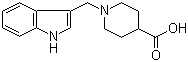 structure of CAS# 100957-76-4, 1-(1H-吲哚-3-基甲基)哌啶-4-甲酸