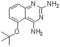 structure of CAS# 1009734-33-1, 5-(1,1-二甲基乙氧基)-2,4-喹唑啉二胺