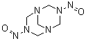 structure of CAS# 101-25-7, 3,7-二亚硝基-1,3,5,7-四氮杂双环[3.3.1]壬烷