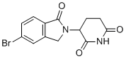 structure of CAS# 1010100-26-1, 3-(5-Bromo-1-oxoisoindolin-2-yl)piperidine-2,6-dione