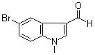 structure of CAS# 10102-94-0, 5-溴-1-甲基吲哚-3-甲醛