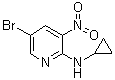 structure of CAS# 1010422-24-8, 5-溴-N-环丙基-3-硝基-2-吡啶胺