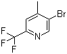 structure of CAS# 1010422-51-1, 5-溴-4-甲基-2-(三氟甲基)吡啶