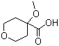 structure of CAS# 1010836-49-3, 4-Methoxytetrahydropyran-4-carboxylic acid