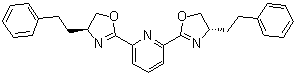 structure of CAS# 1012042-02-2, 2,6-Bis[(4S)-4,5-dihydro-4-(2-phenylethyl)-2-oxazolyl]pyridine