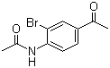 structure of CAS# 101209-08-9, 4'-Acetamido-3'-bromoacetophenone
