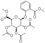 CAS # 101231-54-3, 2-(Methoxycarbonyl)phenyl beta-D-glucopyranosiduronic acid methyl ester triacetate