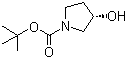 structure of CAS# 101469-92-5, (S)-(+)-1-Boc-3-hydroxypyrrolidine