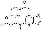 CAS 登录号：1015308-63-0, 3-[[7-(苯甲酰氧基)噻吩并[3,2-b]吡啶-5-基]氨基]丙醛