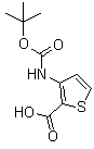 structure of CAS# 101537-64-8, 3-[叔丁氧羰基氨基]噻吩-2-甲酸