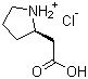 structure of CAS# 101555-60-6, (R)-2-(Carboxymethyl)pyrrolidinium chloride