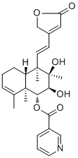 CAS 登录号：1015776-92-7, 6-O-烟酰半枝莲素 C