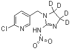 structure of CAS# 1015855-75-0, Imidacloprid-d<sub>4</sub>