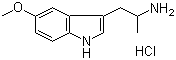 CAS # 1016-44-0, 3-(2-Aminopropyl)-5-methoxyindole hydrochloride