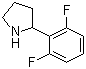 structure of CAS# 1016529-46-6, 2-(2,6-Difluorophenyl)pyrrolidine