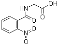 structure of CAS# 10167-23-4, N-(2-Nitrobenzoyl)glycine