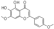 structure of CAS# 10176-71-3, 5,6-二羟基-7,4'-二甲氧基黄酮