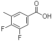structure of CAS# 1017778-60-7, 3,4-Difluoro-5-methylbenzoic acid
