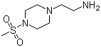 structure of CAS# 1018305-83-3, 4-(Methylsulfonyl)-1-piperazineethanamine