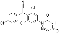 CAS # 101831-37-2, Diclazuril, 2,6-Dichloro-alpha-(4-chlorophenyl)-4-(4,5-dihydro-3,5-dioxo-1,2,4-triazin-2(3H)-yl)benzeneacetonitrile