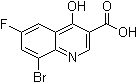 structure of CAS# 1019016-15-9, 8-溴-6-氟-4-羟基-3-喹啉羧酸