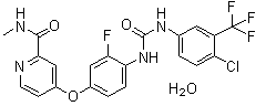 structure of CAS# 1019206-88-2, Regorafenib monohydrate