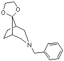 structure of CAS# 1019208-04-8, 3-(Phenylmethyl)spiro[3-azabicyclo[3.2.1]octane-8,2'-[1,3]dioxolane]