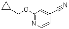 structure of CAS# 1019568-08-1, 2-(环丙基甲氧基)-4-吡啶甲腈