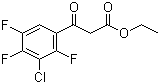 structure of CAS# 101987-86-4, Ethyl 3-chloro-2,4,5-trifluorobenzoylacetate