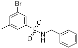 structure of CAS# 1020252-85-0, 3-溴-5-甲基-N-苄基苯磺酰胺