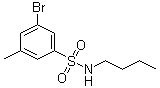 structure of CAS# 1020252-93-0, 3-溴-N-丁基-5-甲基苯磺酰胺