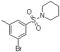 structure of CAS# 1020252-95-2, 1-[(3-溴-5-甲基苯基)磺酰基]哌啶