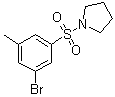 structure of CAS# 1020252-96-3, 1-[(3-溴-5-甲基苯基)磺酰基]吡咯烷