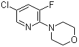 structure of CAS# 1020253-17-1, 4-(5-氯-3-氟-2-吡啶基)吗啉