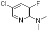 structure of CAS# 1020253-19-3, 5-氯-3-氟-N,N-二甲基-2-吡啶胺