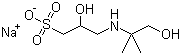 structure of CAS# 102029-60-7, 3-((1,1-二甲基-2-羟基乙基)氨基)-2-羟基丙磺酸钠
