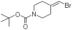 structure of CAS# 1020329-80-9, 1-N-叔丁氧羰基-4-(溴亚甲基)哌啶