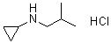 structure of CAS# 1020353-46-1, N-异丁基环丙胺盐酸盐