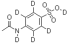 CAS # 1020718-75-5, 4-(Acetylamino-d)benzene-2,3,5,6-d<sub>4</sub>-sulfonic acid-d