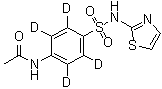 CAS # 1020718-91-5, N-[4-[(2-Thiazolylamino)sulfonyl]phenyl-2,3,5,6-d<sub>4</sub>]acetamide
