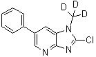 CAS # 1020719-30-5, 2-Chloro-1-(methyl-d<sub>3</sub>)-6-phenyl-1H-imidazo[4,5-b]pyridine