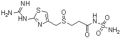 CAS # 1020719-36-1, 3-[[[2-[(Aminoiminomethyl)amino]-4-thiazolyl]methyl]sulfinyl]-N-(aminosulfonyl)propanamide