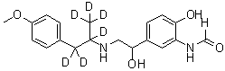 CAS 登录号：1020719-45-2, N-[2-羟基-5-[1-羟基-2-[[1-[(4-甲氧基苯基)甲基-d<sub>2</sub>]乙基-1,2,2,2-d<sub>4</sub>]氨基]乙基]苯基]甲酰胺