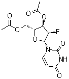 structure of CAS# 10212-13-2, 3',5'-Di-O-acetyl-2'-deoxy-2'-fluorouridine