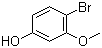 structure of CAS# 102127-34-4, 4-Bromo-3-methoxyphenol