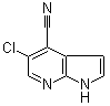 structure of CAS# 1021339-16-1, 5-氯-1H-吡咯并[2,3-b]吡啶-4-甲腈