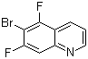 structure of CAS# 1022091-49-1, 6-溴-5,7-二氟喹啉