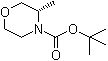 structure of CAS# 1022094-01-4, (3S)-3-Methylmorpholine-4-carboxylic acid tert-butyl ester