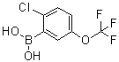 structure of CAS# 1022922-16-2, [2-氯-5-(三氟甲氧基)苯基]硼酸